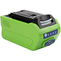 Los mejores  - Exmate 29462 29472 Batería 40V 5.0Ah para GreenWorks G-MAX Series (no para Gen 1)